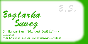 boglarka suveg business card